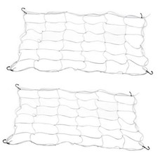 2 Pack Grow Tent Trellis Netting 4x4Ft, Elastic Plant Netting Includes 8 White