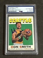 DON SMITH “ZAID ABDUL-AZIZ” 1971-72 TOPPS SIGNED AUTOGRAPHED CARD #109 PSA/DNA