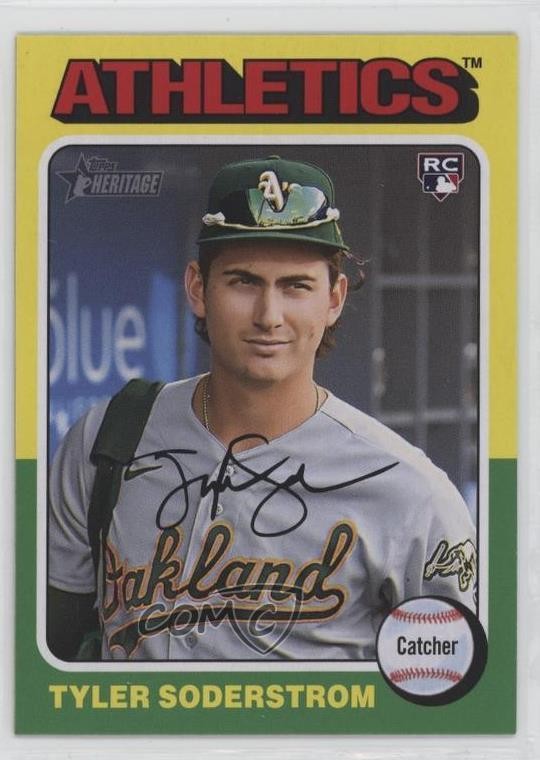 2024 Topps Heritage Image Variation Tyler Soderstrom #471 d4v