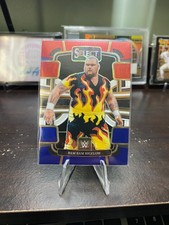 2024 Panini Select WWE Concourse Bam Bam Bigelow #99 Red & Blue Prizm Refractor