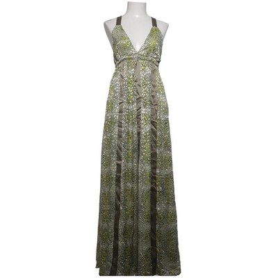 SNOB, Maxikleid, Größe: 36, Grün/Weiß/Mehrfarbig, Polyester/Seide, Print #Ddv