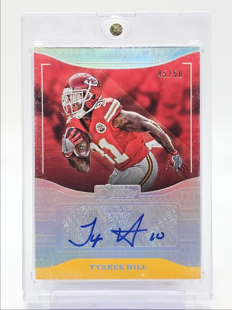 Tyreek Hill Panini Donruss Signature Series #243 Autograph-Holo Silver