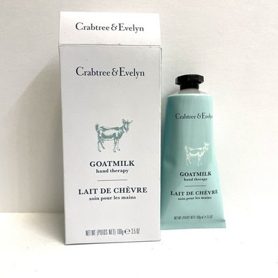 Crabtree & Evelyn Goatmilk Hand Therapy Cream 3.5 Oz Large Tube