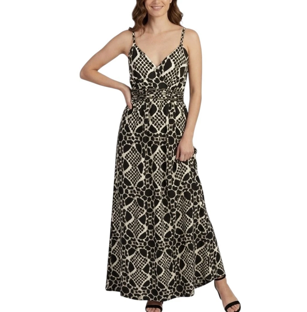 inc petite maxi dress I.N.C. International Concepts Petite Printed Surplice Ruffled Maxi Dress, Exclusively at Macy's