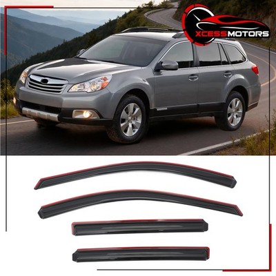 Fits 10-14 Subaru Outback Window Visors In-Channel Sun Rain Guard Deflector 4PC