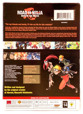 Road to Ninja: Naruto the Movie (DVD/2012) w/Slipcover by Masashi