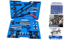 Valve Spring Compressor and Valve Guide Removal Tool Set - Universal OHV/OHC 