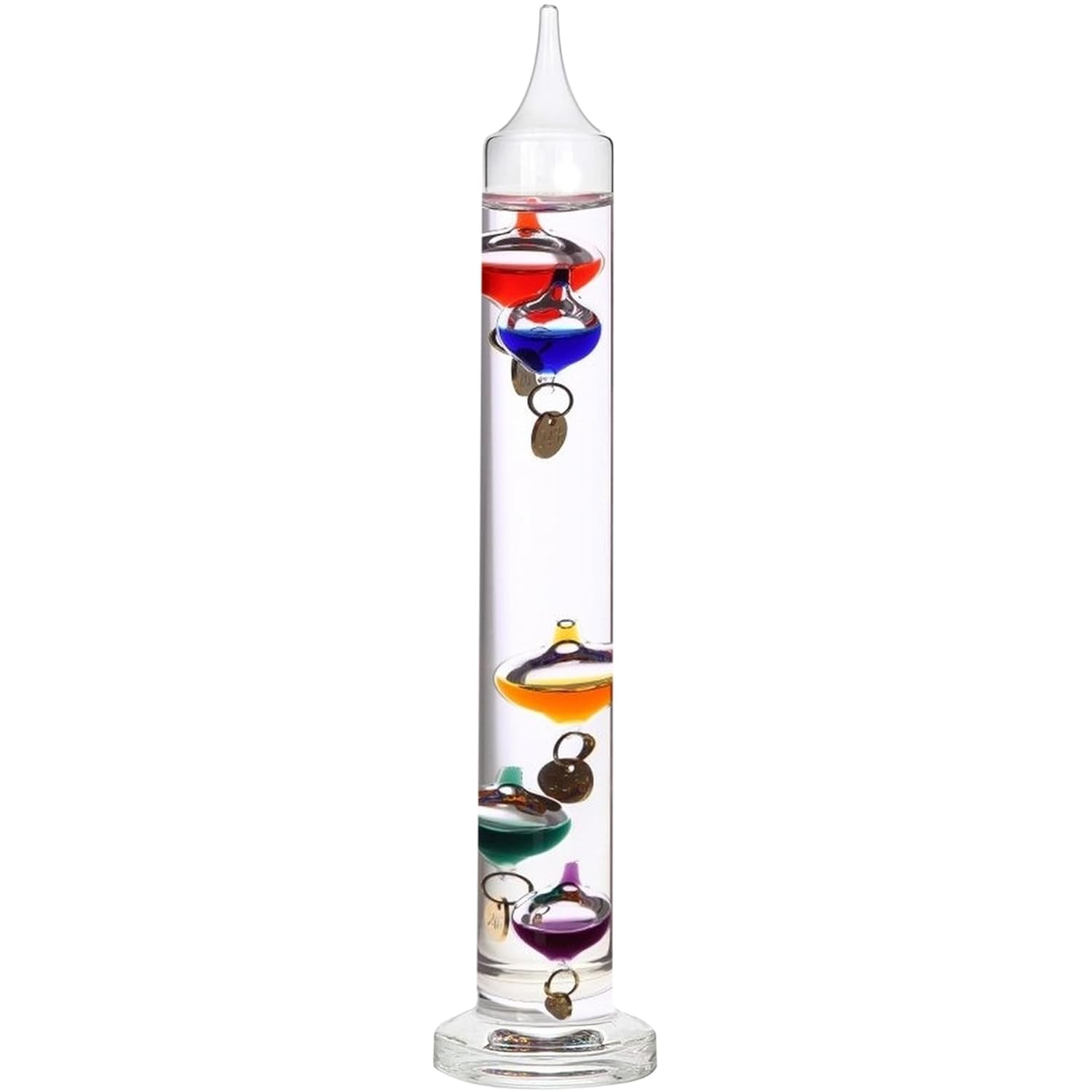 Glass Galileo Thermometer Decorative Indoor Temperature Disp