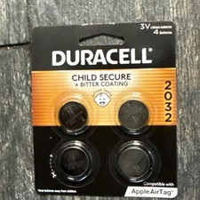 Duracell CR2032 3V Lithium Coin Battery - Pack of 4