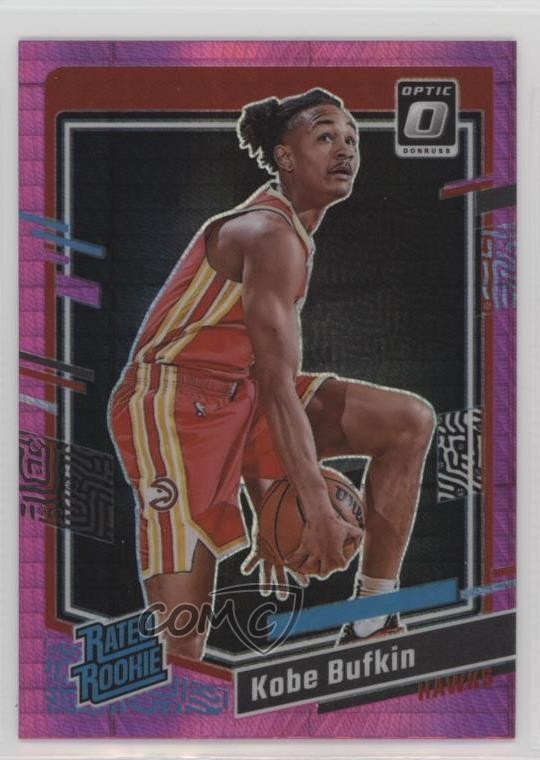 2023-24 Panini Donruss Optic Rated Pink Hyper Prizm Kobe Bufkin #220 Rookie RC