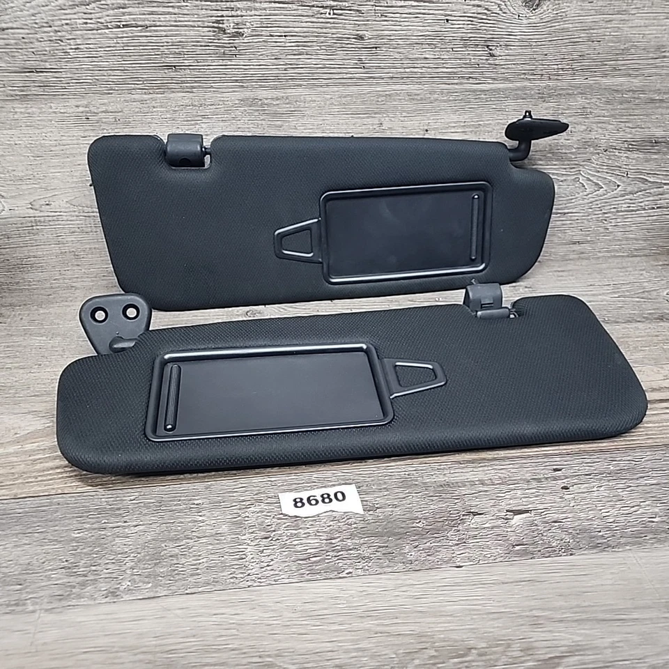 Par de parasoles parasol izquierdo derecho Hyundai Genesis Coupé 13-16 negro usado OEM Foto 3 de 4