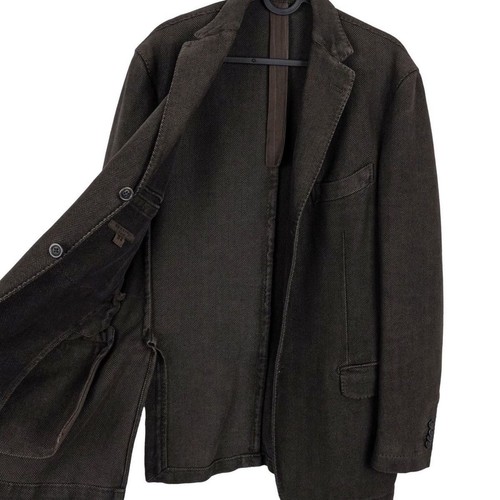 Boglioli Grant Coat Brown Herringbone Italy Blazer Jacket - Picture 9 of 12