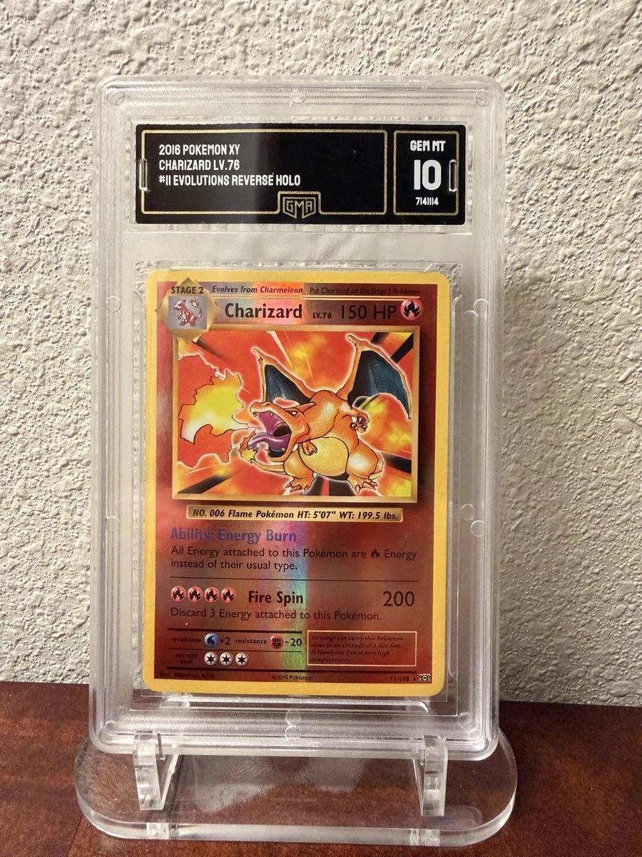 Charizard Pokémon TCG Grade 10 Evolutions Individual Collectible
