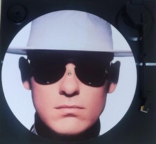 *NEW* PET SHOP BOYS 'DISCOGRAPHY' [CHRIS FACE] 12" FELT DJ SLIP MAT - LTD. STOCK