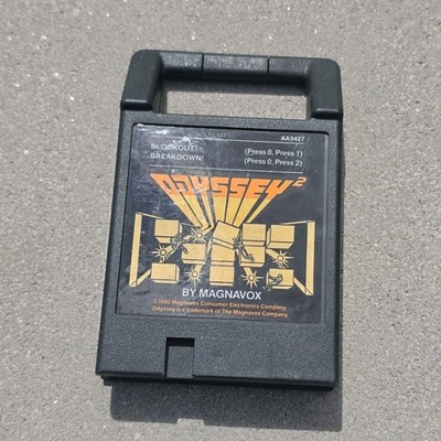 Magnavox Blockout Breakdown Game Cartridge for Odyssey 2, 1980 Release