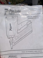 Paslode 902000 Cordless 16 Gauge Straight Finish Nailer Battery Charger Case