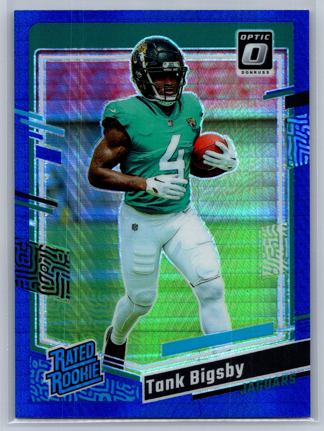 Tank Bigsby 2023 Donruss Optic #252 Blue Hyper Rated Rookie