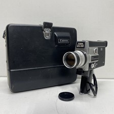 Vintage Canon Auto Zoom 518 SV Super 8 Movie Camera with Case-FOR PARTS/REPAIR