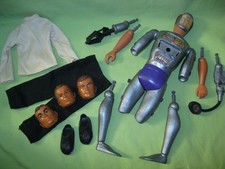 Kenner VINTAGE 1976 Six Million Dollar Man MASKATRON Robot 3 Masks Attachments