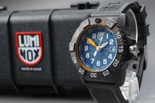 [MINT Box]  LUMINOX Navy Seals 3500-1GBq Blue Men's Quartz Watch From JAPAN