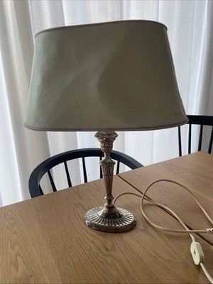 Tischleuchte Lampe Tischlampe versilbert S. P. Fink Silverplated