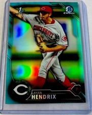 2016 Bowman Draft 56 Ryan Hendrix Light Blue Aqua Refractor Rc