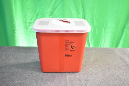 Covidien Sharps Disposable Biohazard Container, 2 Gallon, Red, #8970