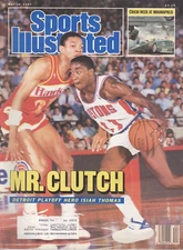 1987 Sports Illustrated: Isiah Thomas - Detroit Pistons - Mr. Clutch