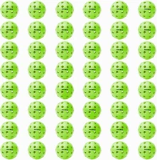 48 Pack Premium 40-Holes Outdoor Pickleball Balls Meet USAPA Official Perfectly