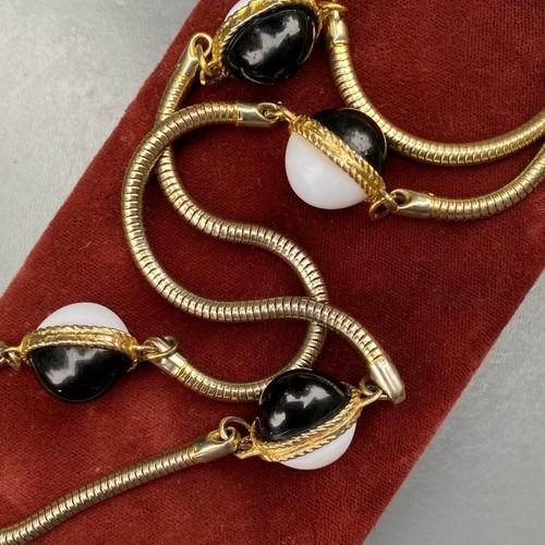 Vintage Signed KJL Kenneth jay lane Gold Tone Snak