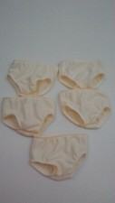 Lot of 5 pairs Underwear 18" Doll Clothes fits popular 18" Girl Doll Cream Color
