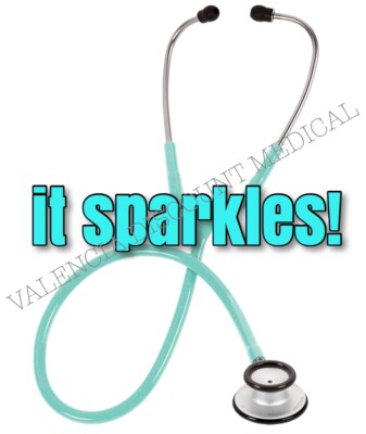 Prestige Medical Clinical Lite Stethoscope, Aqua Sea Sparkles  ** NEW COLOR *
