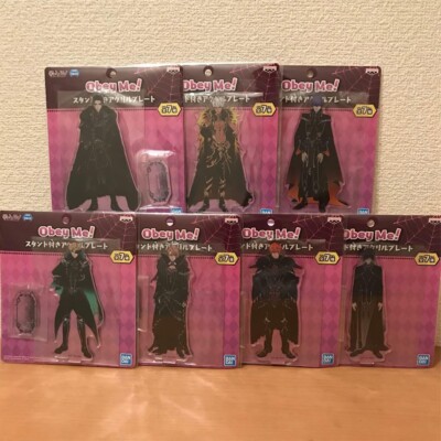 Obey Me All characters Acrylic Stand Figure 7Types Complete Set SEGA Limited