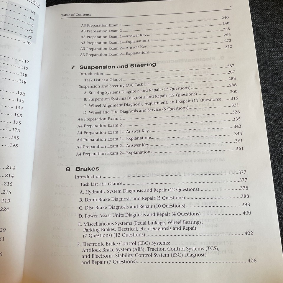 Delmar ASE Automotive Technician Certification A1A8, L1, Like New eBay