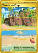 Carte Pokémon Terrain de Plage 263/182 EV04 Faille Paradoxe Gold FR