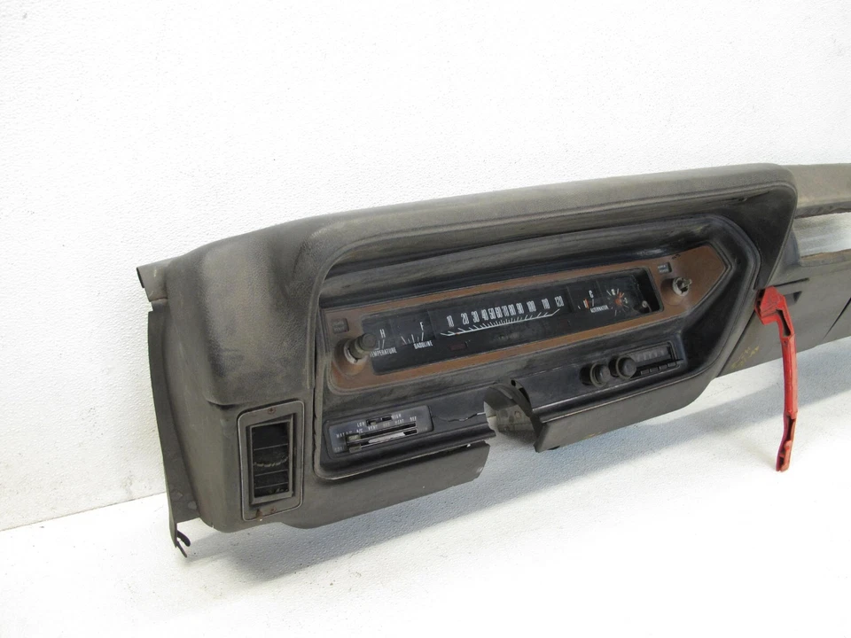 1971 - 1974 Dodge Charger Dash Board Panel Radio Cluster OEM #110 - Image 2 of 4