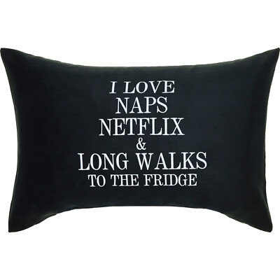 I love naps Netflix & long walks to the fridge Premium Kissen Vatertag Geschenk