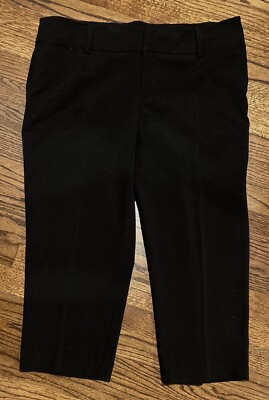 AB STUDIOS Women s SIZE 14 Black Dress Flat Front Peddle Pushers