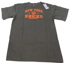 New York Knicks Mens Sizes L-2XL-3XL-4XL-5XL-6XL-Tall Gray Majestic Shirt