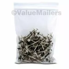 5x7 Clear Plastic Zipper Poly Locking Reclosable 2 Mil Bags Zip 100 1000 5000