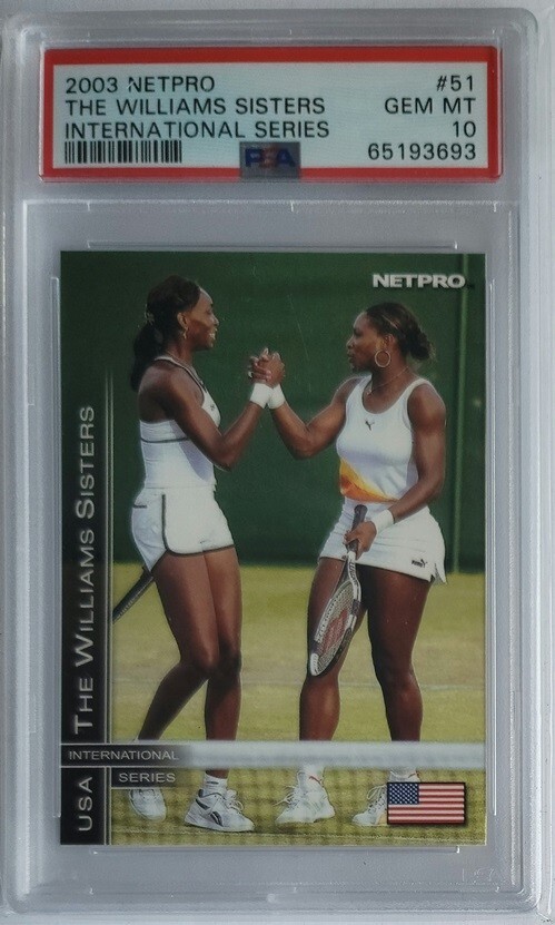 2003 Netpro The Williams Sisters Serena Venus International Series #51 PSA 10
