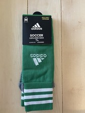 NWT adidas Unisex Mens Women  s Youth Green Copa Zone Socks Cushion IV Size M