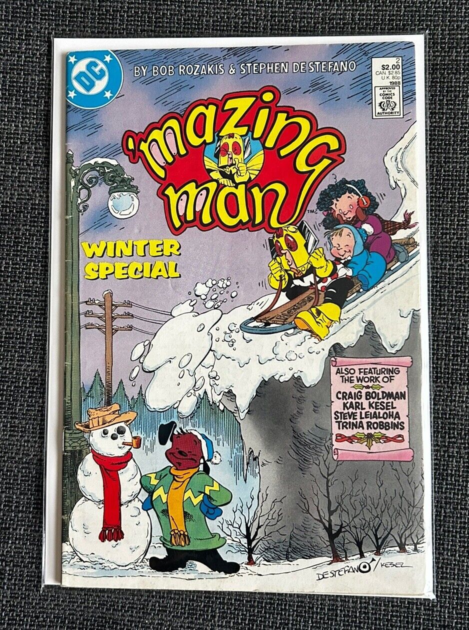 DC Comics 'Mazing Man Winter Special Comic Book Comic Book KG