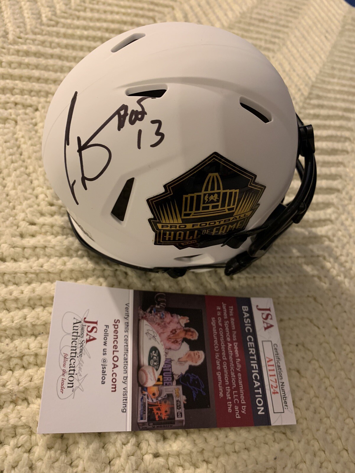 Cris Carter Autographed Signed Mini Helmet Hall Of Fame Lunar Eclipse JSA Authentication COA 