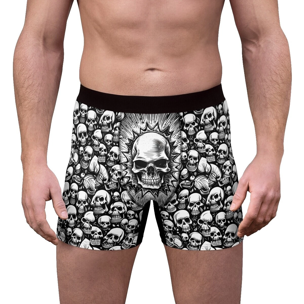 Men's Skull Boxer Brief