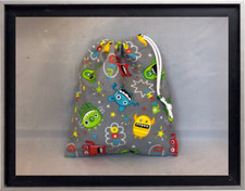 Gymnastics Leotard Grip Bags / Wide Mouthed Monsters Gymnast Birthday Goody Bag