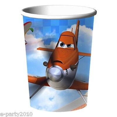 8 DISNEY PLANES 9oz PAPER CUPS ~ Birthday Party Supplies Beverage Drink Dusty