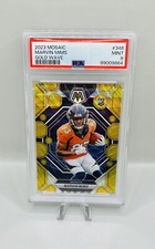 2023 Panini Prizm Rookies Gold Wave #327 Marvin Mims /17 (RC) POP 1 None Higher