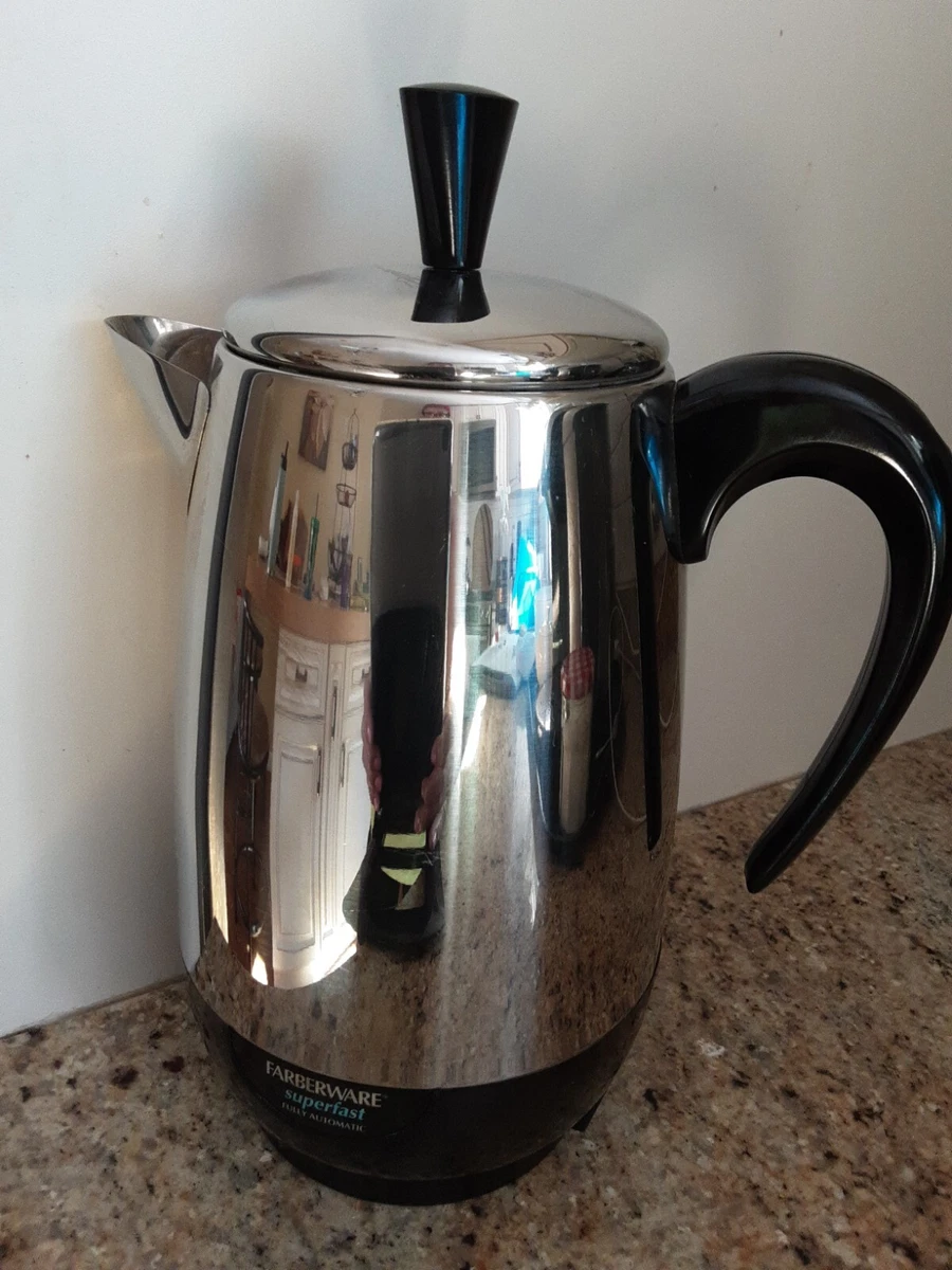 Farberware 8 Cup Electric Percolator Coffee Pot FCP280 Superfast Fully  Automatic