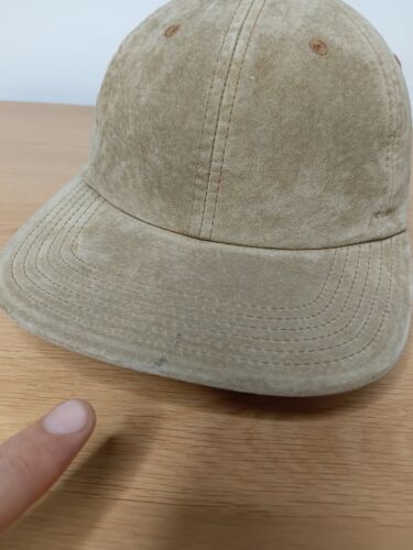 Beams Plus + Suede Cap Hat Size One Size Beige Pigskin Adjustable - Picture 2 of 17